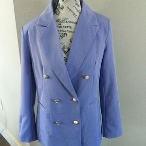 Double Breasted Blazer Italy Size 6 Notched Collar